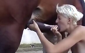 blonde,girls fuck animals