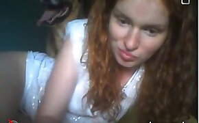 redhead,dog porn