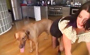blonde,dog porn