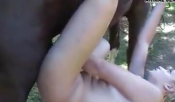 dier neukt vrouw,hardcore dierenseks